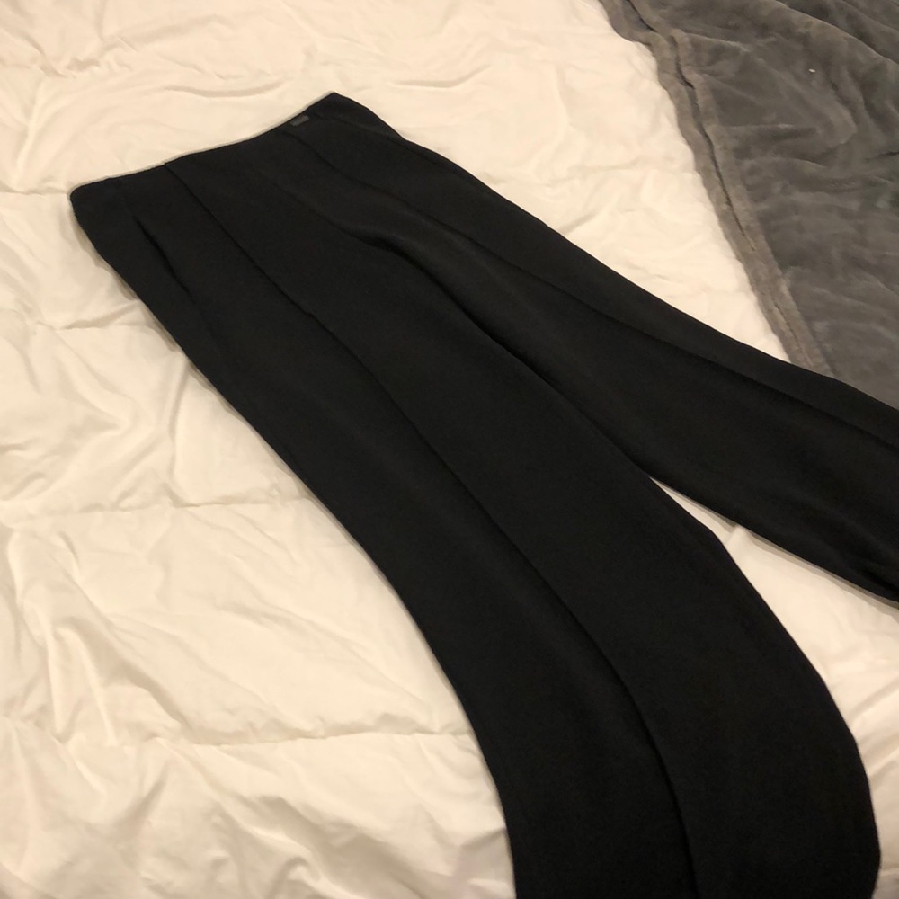 Slim cut black pants